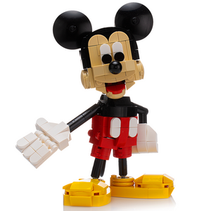 Custom Mickey Mouse MOC made using LEGO bricks