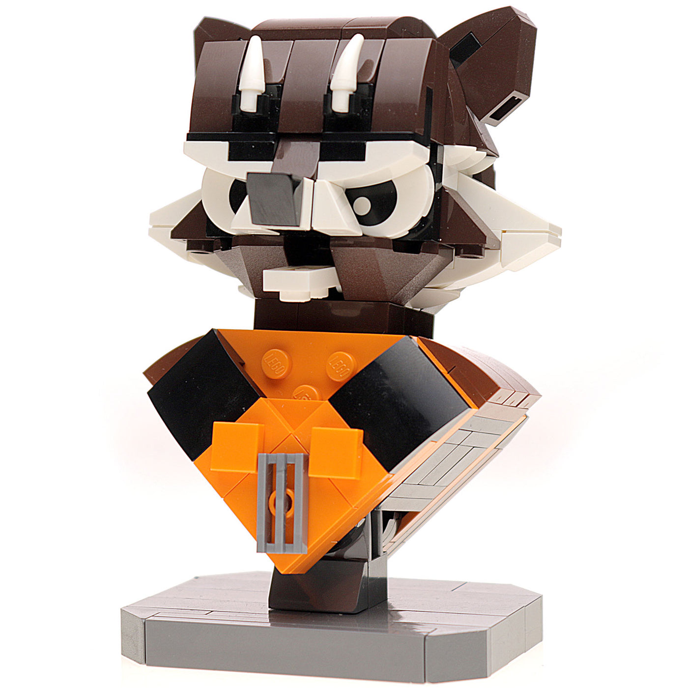 Instructions for Custom LEGO Rocket Raccoon Bust – B3 Customs