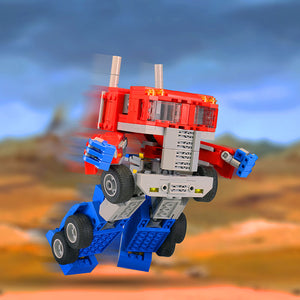 Optimus Prime (Really Transforms!) MOC made from LEGO bricks