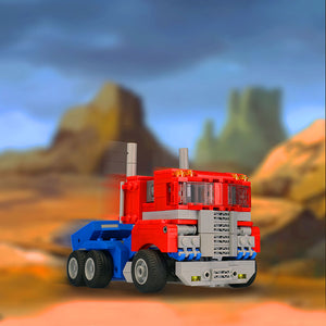 Optimus Prime (Really Transforms!) MOC made from LEGO bricks