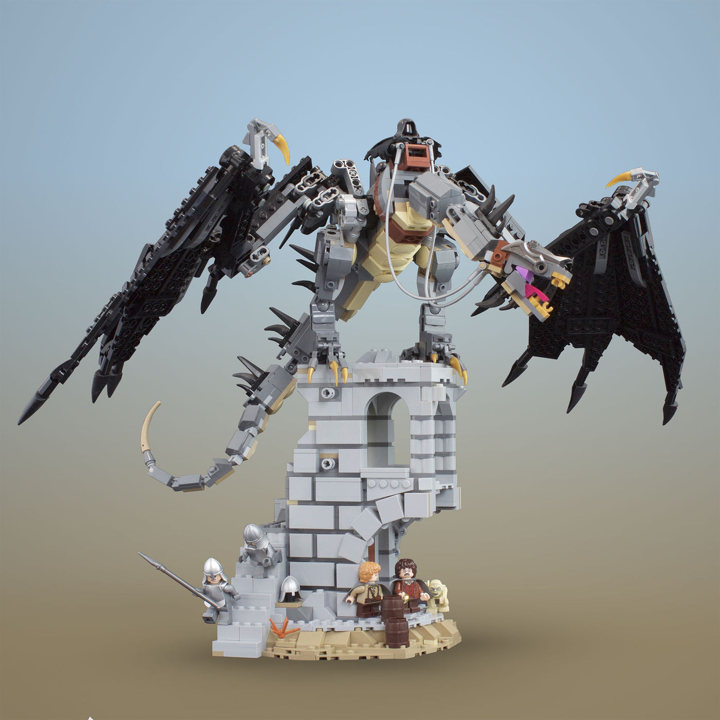 Instructions for LEGO Lord of the Rings Fell Beast Display Stand – B3