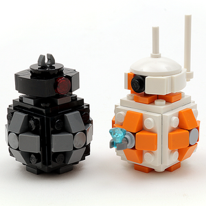 Instructions for Custom LEGO Star Wars BB-8 and BB-9E Droid