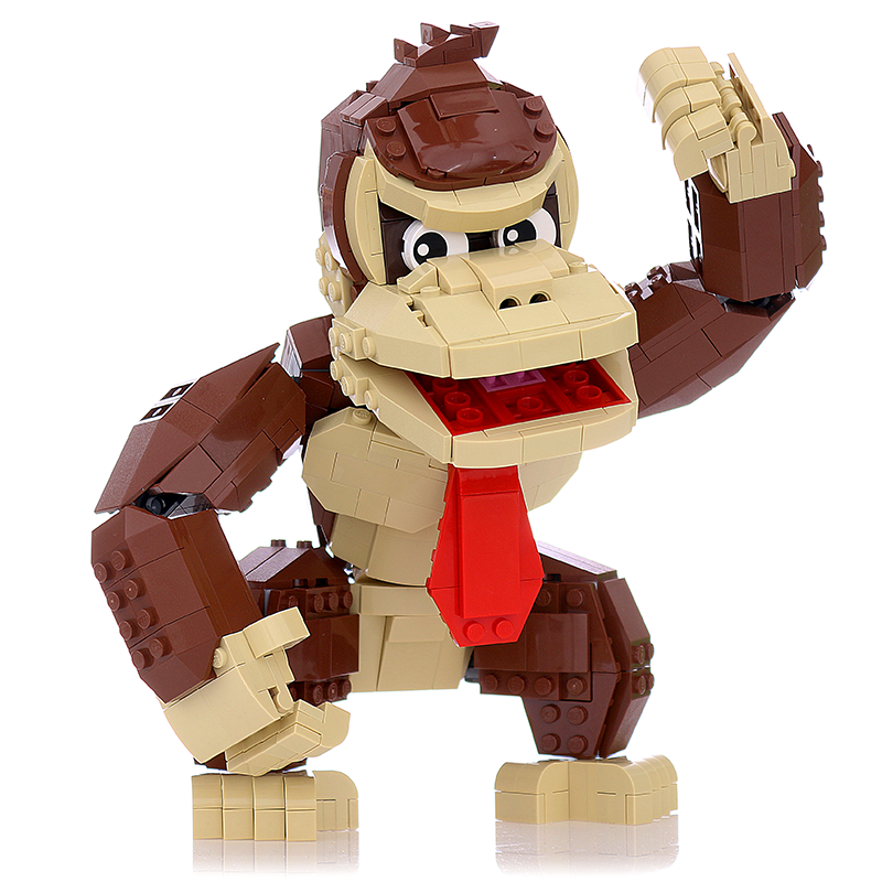 Instructions/Parts List For Custom Lego Nintendo Donkey Kong Figure – B3  Customs