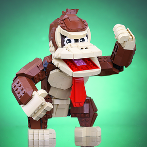 Instructions/Parts List for Custom LEGO Nintendo Donkey Kong Figure