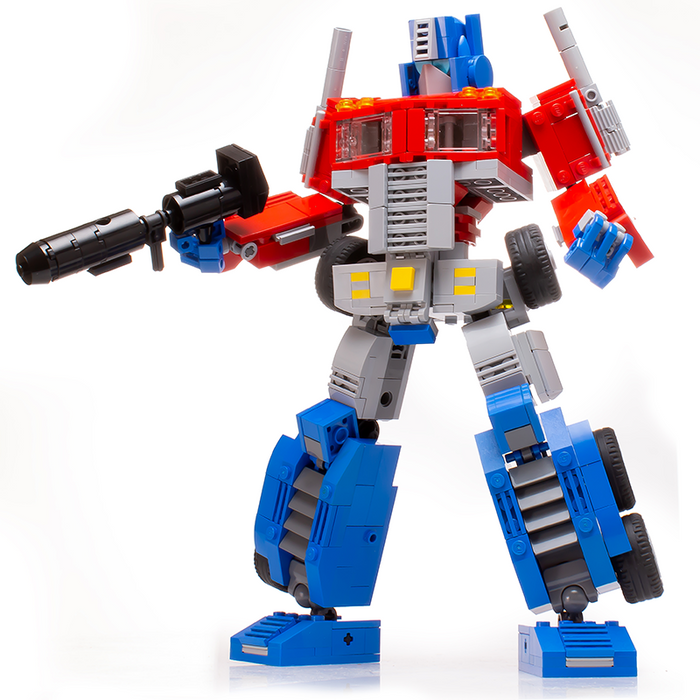 Optimus Prime (Really Transforms!) MOC made from LEGO bricks