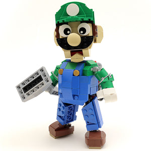 Instructions/Parts List for Custom LEGO Nintendo Luigi Figure
