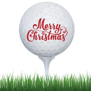 Merry Christmas Golf Ball