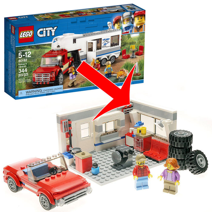 Alternate Build: Pickup and Caravan Set 60182 Instructions